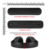 Geekria Medium Hook and Loop Headband Cover + Headband Pad Kit, DIY Installation No Tool Needed, Compatible with Sony, Bose, Skullcandy, Beats, Hyperx Headphones