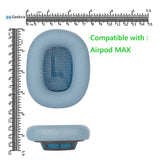 Geekria QuickFit Replacement Ear Pads Compatible with Apple Airpods MAX Headphones Ear Cushions, Headset Earpads, Ear Cups Cover Repair Parts (Blue)