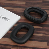 Geekria QuickFit Replacement Ear Pads for Logitech Astro A30 Headphones Ear Cushions, Headset Earpads, Ear Cups Cover Repair Parts (Black)