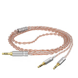 Geekria Apollo Copper Silver Braid Upgrade Audio Cable Compatible with HIFIMAN SUNDARA, Ananda Arya, HE4XX, Edition XS 3.5mm (1/8'') Male Replacement Headphones Cord (4.9ft/1.5m)