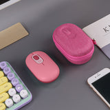 Geekria Mouse Carrying Case, Hard Shell Protective Travel Bag Wireless Mouse Storage Bag, Compatible with Logitech POP Mouse (Rose)