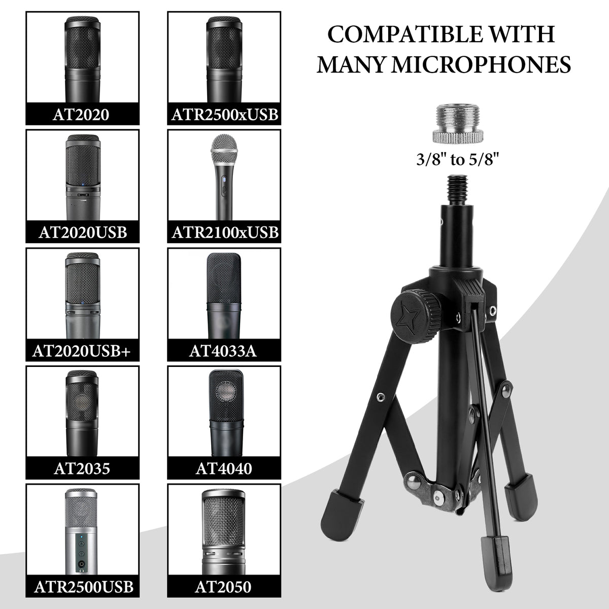 Mikrofon Spinne Geekria For Creators Table Tripod, Microphone Stand, Compatible With ATH AT2020, AT2020USB, AT2035, AT2050, ATR2500x Microphones, Desktop Microphone Stand With Foldable Non-Slip Feet Microfon Arm Mikrofon Spinne Geekria For Creators Table Tripod, Microphone Stand, Compatible With ATH AT2020, AT2020USB, AT2035, AT2050, ATR2500x Microphones, Desktop Microphone Stand With Foldable Non-Slip Feet Microfon Arm