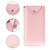 Geekria Keyboard Carrying Case Replacement for Logitech MX Keys Mini Keyboard Case, Vegan Leather Protective Travel Bag Keyboard Cover (Pink)