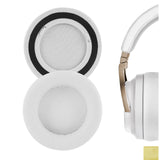 Geekria QuickFit Replacement Ear Pads for Corsair Virtuoso RGB, Virtuoso RGB Wireless SE, Virtuoso RGB Wireless XT Headphones Ear Cushions, Headset Earpads, Ear Cups Cover Repair Parts (White)