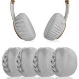 Geekria 2 Pairs Flex Fabric Headphones Ear Covers, Washable & Stretchable Sanitary Earcup Protectors for On-Ear Headset Ear Pads, Sweat Cover for Warm & Comfort (S / Grey)