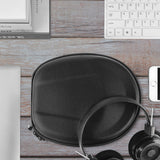 Geekria Shield Headphones Case Compatible with Grado SR325e, SR225x, SR125, SR80, SR60, RS2, RS1, PS2000e Case, Replacement Hard Shell Travel Carrying Bag with Cable Storage (Black)