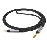 Geekria Audio Cable Compatible with Sennheiser HD 620S/599SE/599/560S/400PRO, HD598SE/SR Headphones Cable, 3.5mm to 2.5mm Braided Nylon Replacement Cord (Black 4ft / 1.2 m)
