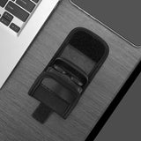 Geekria Earbuds Pouch with Belt Loop Compatible with JBL Vibe Buds 2, Tour Pro 3, TUNE BEAM, TOUR PRO 2 Earbud Case Belt Holster, Protective Case Cover with Clip Holder for Bag Strap