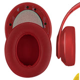 Geekria QuickFit Replacement Ear Pads for Beats Studio 3 (A1914), Studio 3.0 Wireless Headphones Ear Cushions, Headset Earpads, Ear Cups Cover Repair Parts (Red)