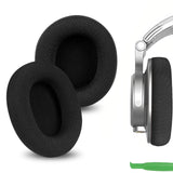 Geekria Comfort Mesh Fabric Replacement Ear Pads for OneOdio A70, A71 Over-Ear Headphones Ear Cushions, Headset Earpads, Ear Cups Cover Repair Parts ( Black )