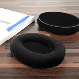 Geekria Comfort Velour Replacement Ear Pads for Sennheiser PXC350, HD 380/ 380 PRO, PC 350/ 350 SE, HME95, HMEC250 Headphones Ear Cushions, Repair Parts (Black)