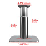 Geekria Extensible Headphone Wall Mount, Stainless Steel Stick-On with 3M Adhesive Hooks Under Desk, Stick on Smooth Wall, Dual Headset Hanger Mount for Most of the Headphones (2 Pcs)