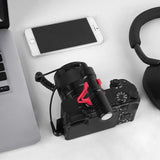 Geekria for Creators 3.5mm TRS to TRS Microphone Coil Cable 1.6 ft / 50 CM, Compatible with Rode SC2, VideoMic, VideoMicro, VideoMic GO II, Wireless GO II Mic Connect Camera, Mic Cord (Black)