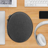 Geekria Shield Headphones Case Compatible with Beats Studio Pro, Studio 3 Wireless, Studio 2, Solo Pro Headphones Case, Replacement Hard Shell Travel Carrying Bag with Cable Storage (Dark Grey)