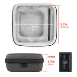 Geekria Shield Case Compatible with TV 5th/4th Generation (32GB / 64GB) MQD22LL/A Case, Replacement Hard Shell Travel Carrying Bag with Room for Remote Controllers and Accessories (Grey)