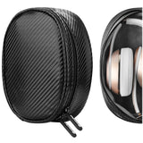 Geekria Headphone Pouch Compatible with Beats Solo 3, Solo 2, Studio Pro, Studio, Studio 3, Solo HD Case, Replacement Protective Travel Carrying Bag with Cable Storage (Black)