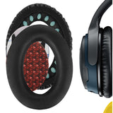 Geekria QuickFit Replacement Ear Pads for Bose SoundTrue Around-Ear II, QC35, QC25, QC2, QC15, AE2, AE2i, AE2w Headphones Ear Cushions, Headset Earpads, Ear Cups Cover Repair Parts (Black)