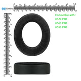 Geekria Comfort Hybrid Velour Replacement Ear Pads for Corsair HS70 PRO/HS60 PRO/HS50 PRO Headphones Ear Cushions, Repair Parts (Black)