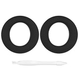 Geekria Comfort Mesh Fabric Replacement Ear Pads for Sony PlayStation Pulse Elite Headphones Ear Cushions, Headset Earpads, Ear Cups Cover Repair Parts (Black)
