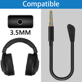 Geekria 3.5mm Detachable Boom Mic Replacement for Gaming Headset, Compatible with Logitech G PRO X, PRO X, G735, G733, G433, G233 Microphones (0.5ft / 17cm)