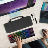 Geekria Full Size Keyboard Case, Hard Shell Travel Carrying Bag for 108 Key Computer Mechanical Keyboard Compatible with Razer BlackWidow V3 Mechanical Gaming, Ornata Chroma Gaming