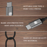 Geekria USB Charger Cable Compatible with Samsung Galaxy S24Ultra, S24+, S24, S23Ultra, S22+, S20, S20+, S8, S9, A90/71/50 Charger, USB to USB-C Replacement Power Charging Cord (10ft/300cm)