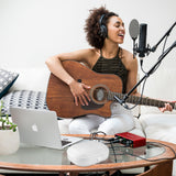 Geekria Audio Mixer Case, Compatible with Focusrite Scarlett 2i2 3nd Gen Audio Interface Hard Case, Protective Hard Shell Travel Carrying Bag (White)