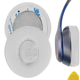 Geekria QuickFit Ear Pads for Beats Solo2 Wired, Solo2.0 Wired (B0518) Headphones Ear Cushions, Headset Earpads, Ear Cups Cover Repair Parts (White)