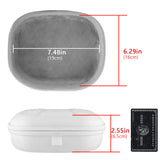 Geekria Audio Mixer Case, Compatible with Focusrite Scarlett 2i2 3nd Gen Audio Interface Hard Case, Protective Hard Shell Travel Carrying Bag (White)