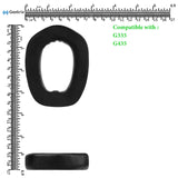 Geekria Sport Cooling-Gel Replacement Ear Pads for Logitech G435, G335 Headphones Ear Cushions, Headset Earpads, Ear Cups Cover Repair Parts (Black)