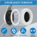 Geekria SNAP Magnetic Ear Pads for Beats Studio 3 Wireless, Studio 2 Wireless, Studio 2 Wire Magnetic Easy Switch Ear Cushions, Exchange Earpads in Seconds (White Protein Leather, 1 Pair)