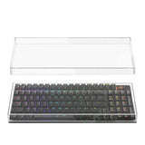 Geekria Keyboard Dust Cover, Clear Acrylic Keypads Cover for 100 Keys Computer Mechanical Keyboard, Compatible with ASUS ROG Strix Scope II 96, Glorious GMMK 2 96, Aula F99