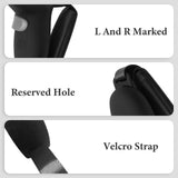 Geekria Silicone Controller Cover Compatible with Meta Quest 3, Anti-Throw Handle Sleeve, with Adjustable Wrist Knuckle and Signal Hole, VR Touch Controller Grip Cover (Black/1 Pair)