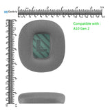 Geekria Comfort Mesh Fabric Replacement Ear Pads for Astro Gaming A10 Gen 2 Headphones Ear Cushions, Headset Earpads, Ear Cups Cover Repair Parts (Grey/Green)