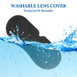 Geekria VR Face Cover and Lens Cover Compatible with Meta Quest 3, Sweatproof Silicone Face Pad Mask & Face Cushion, Replacement Accessories Kit, Washable Lightproof Anti-Leakage
