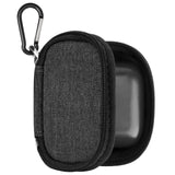 Geekria Earbuds Carrying Pouch Compatible with Bowers&Wilkins Pi8, Pi7 S2, Pi5 S2 Case Cover, Replacement Protective Earplugs Travel Bag with Cable Storage (Dark Grey)