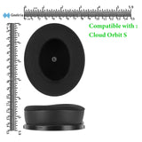 Geekria Sport Cooling-Gel Replacement Ear Pads for HyperX Cloud Orbit S Headphones Ear Cushions, Headset Earpads, Ear Cups Cover Repair Parts (Black)