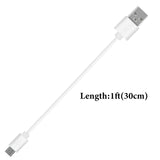 Geekria Micro-USB Speakers Short Charger Cable, Compatible with Bose SoundLink Color II, SoundLink Micro, Revolve+ Charger, USB to Micro-USB Replacement Power Charging Cord (1 ft / 30 cm)