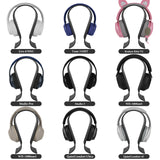 Geekria Acrylic Omega Headphone Stand for On-Ear, Over-Ear Headphones, Gaming Headset Stand, Desk Display Hanger Compatible with Sony WH-1000XM6, WH-1000XM5, Beats Solo 4, Studio Pro (Black)