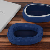 Geekria Comfort Mesh Fabric Replacement Ear Pads for Logitech G433 G233 G PRO Headphones Ear Cushions, Headset Earpads, Ear Cups Cover Repair Parts (Blue)
