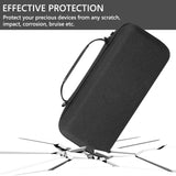 Geekria Carrying Case Compatible with Steam Deck, Hard Shell Carry Case Portable Travel Storage with Pocket Compatible with Steam Deck Accessories, and Original Charger Storage Bag (Black)