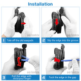 Geekria Comfort Velour Replacement Ear Pads for Sennheiser HD280 HD280-Pro HD281 HMD280 HMD281 Headphones Ear Cushions, Headset Earpads, Ear Cups Cover Repair Parts (Black)