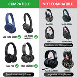 Geekria 100 Pairs Disposable Headphones Ear Cover for On-Ear Headset Earcup, Stretchable Sanitary Ear Pads Cover, Hygienic Ear Cushion Protector (S / Blue)