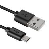 Geekria USB Short Charger Cable Compatible with Bose QC35 II, QC35, QC25, SoundLink, Sport Earbuds, USB to Micro-USB Replacement Power Charging Cord (1ft / 30cm 2 Pack)