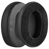 Geekria Comfort Hybrid Velour Replacement Ear Pads for Audio-Technica ATH-M50X M50xBT2 M60X M50S M50cwh M45 M30X M20X Headphones Ear Cushions, Headset Earpads, Ear Cups Cover Repair Parts (Black)