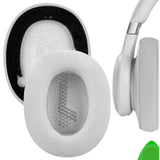 Geekria Comfort Hybrid Velour Replacement Ear Pads for JBL Live 650 BTNC, Lifestyle E65BTNC, Duet NC, Live 660 BTNC Headphones Ear Cushions, Repair Parts (Grey)