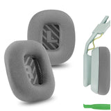 Geekria Comfort Mesh Fabric Replacement Ear Pads for Astro Gaming A10 Gen 2 Headphones Ear Cushions, Headset Earpads, Ear Cups Cover Repair Parts (Grey)
