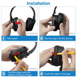 Geekria Comfort Mesh Fabric Replacement Ear Pads Compatible with Skullcandy Crusher Wireless, Crusher EVO, Crusher ANC, Hesh3, HeshEVO, HeshANC, Venue ANC Headphones, Ear Cushions (Brown)