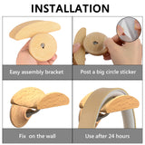 Geekria Wooden Headphone Wall Mount for Over-Ear Headphones, Headset Wall Mount, Headsets Hanger Compatible with AirPods Max, Sony WH-1000XM5, WH-1000XM4, Bose QC45, QC35 Headphones.