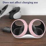Geekria Upgraded Controller Cover Compatible with SONY PS VR2, Anti-Fall Protective Handle Sleeve for VR Accessories, Soft Ring Hand Grips Unibody Design, Touch Controller Grip Cover (Pink,1Pair)